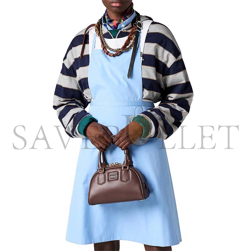 MIU MIU ARCADIE LEATHER BAG 5BB191 (22*13*10.5cm)